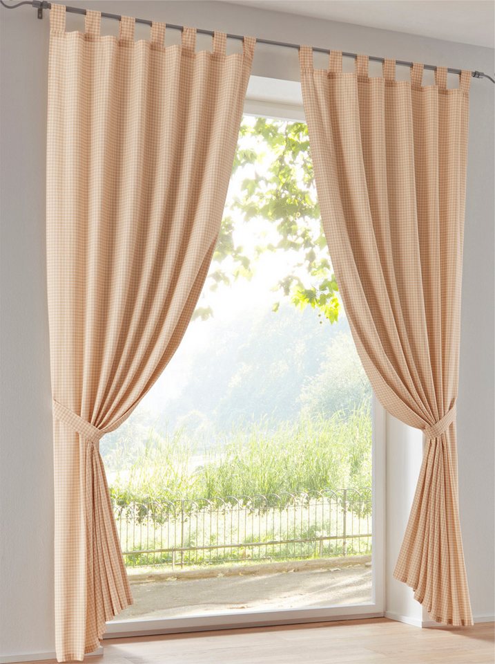 heine Gardine Dekoschal, Schlaufen (1 St), blickdicht, Fertigstore gerade Form von heine