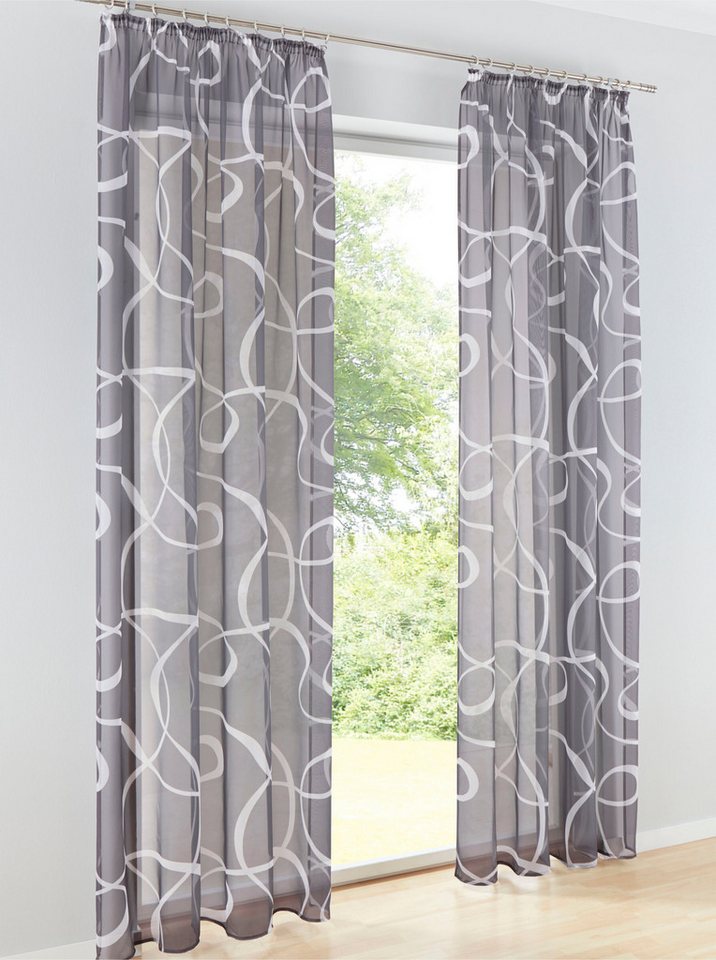 heine Gardine Dekostore (2 St), Multifunktionsband, halbtransparent von heine