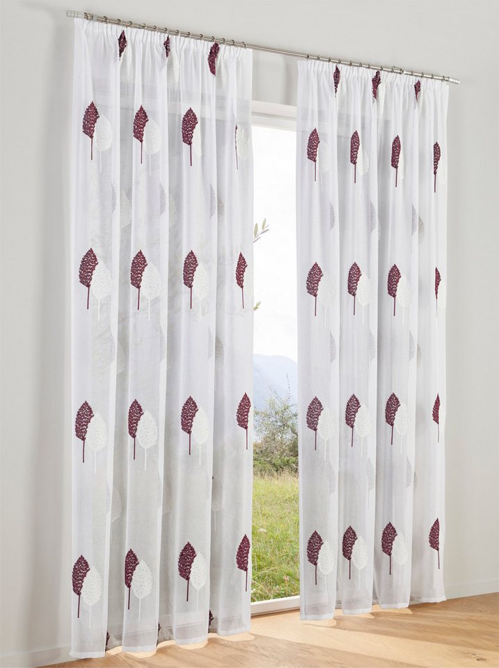 heine Gardine Dekostore, Multifunktionsband (1 St), halbtransparent, Fensterdekoration von heine