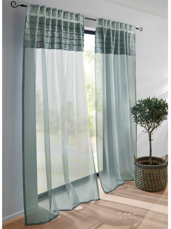 heine Gardine Dekostore (1 St), Ösen, transparent von heine