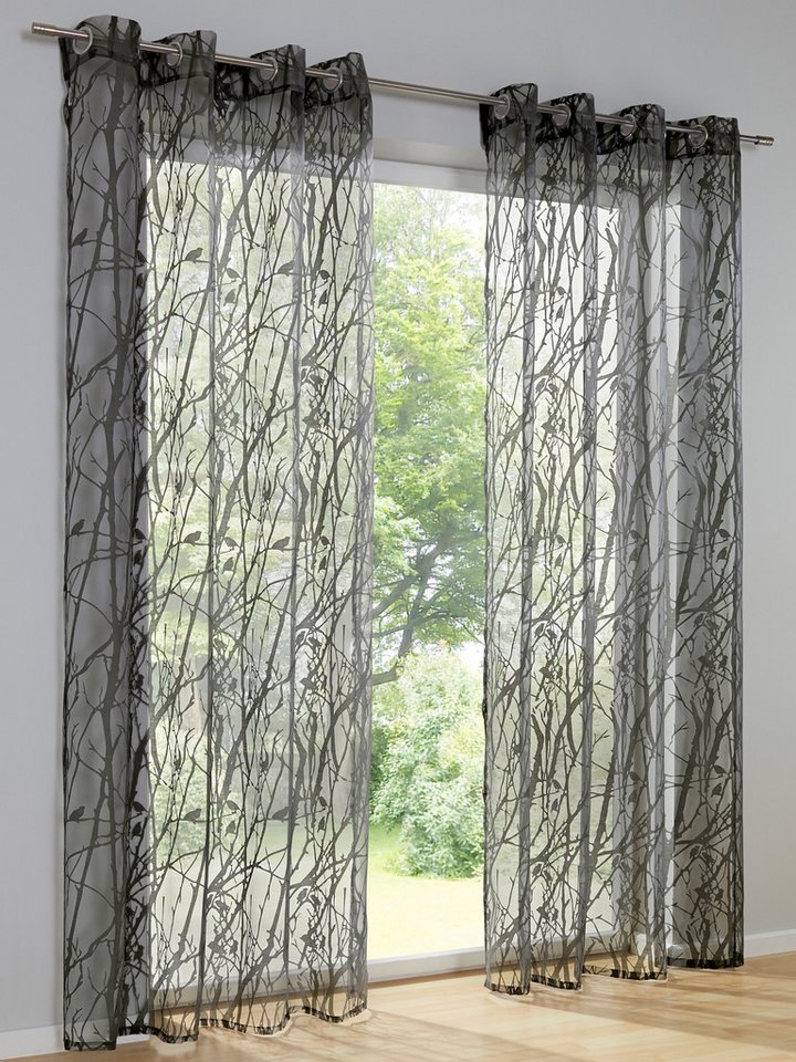 heine Gardine Dekostore (1 St), Ösen, transparent, Fensterdekoration von heine