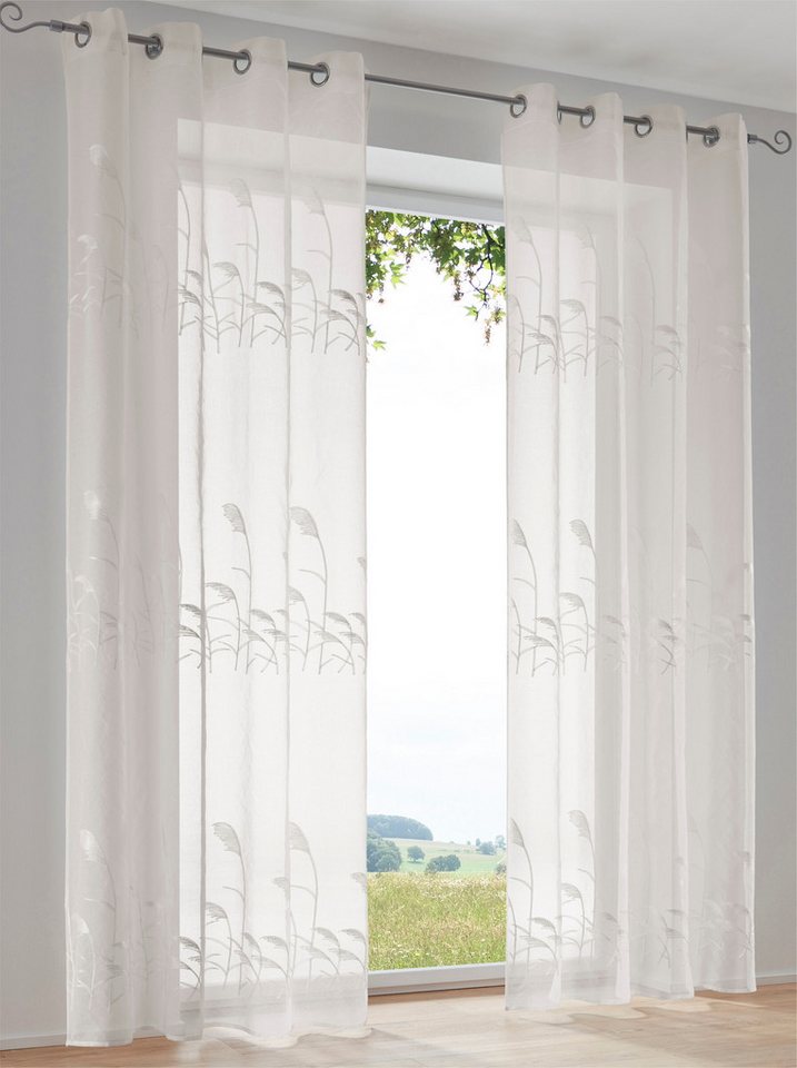 heine Gardine Dekostore (1 St), Ösen, transparent, Fertigstore gerade Form heine Gardine Dekostore (1 St), Ösen, transparent, Fertigstore gerade Form von heine