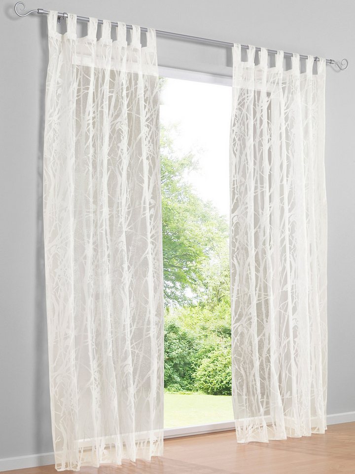 heine Gardine Dekostore, Schlaufen (1 St), transparent, Fensterdekoration von heine