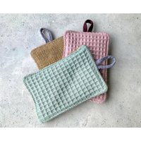Spülschwämme 3Er Set Baumwolle & Jute Nachhaltig Mit Aufhänger von heiterbiswolkigKoeln
