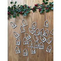 Adventskalender Zahlen I Zahlenanhänger Holzzahlen 1-24 Aus Holz Für Den Holzanhänger von hejgoldklacks