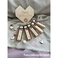 Schokoriegel-Geschenkbox | Schokoriegel-Verpackung Schokobox Kleines Geschenk Valentinstag Mitbringsel Gastgeschenk von hejgoldklacks