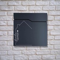 Briefkastenaufkleber Haus | Mit Familienamen Aufkleber Geschenkidee Vinyl Briefkastenaufkleber Haus | Mit Familienamen Aufkleber Geschenkidee Vinyl von hejsott