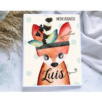 Zeugnismappe Fuchs Junge Personalisiert Mit Namen, Zeugnisordner Einschulung Schule von hejsue