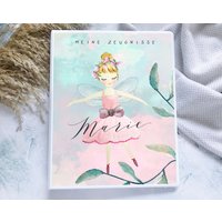 Zeugnismappe Mädchen Elfe Personalisiert Mit Namen, Zeugnisordner Blond von hejsue