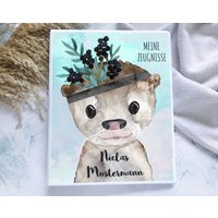 Zeugnismappe Otter Personalisiert Mit Namen, Zeugnisordner Zeugnisheft von hejsue