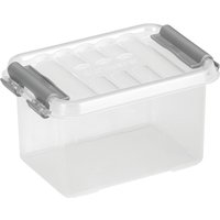 helit Aufbewahrungsbox "the q-line", mit Deckel, 0,4 Liter, transparent von helit