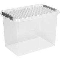 helit Aufbewahrungsbox "the q-line", mit Deckel, 62 Liter, transparent von helit