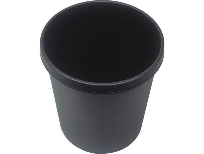 HELIT Papierkorb Papierkorb 18l schwarz (15 Stück), schwarz von helit
