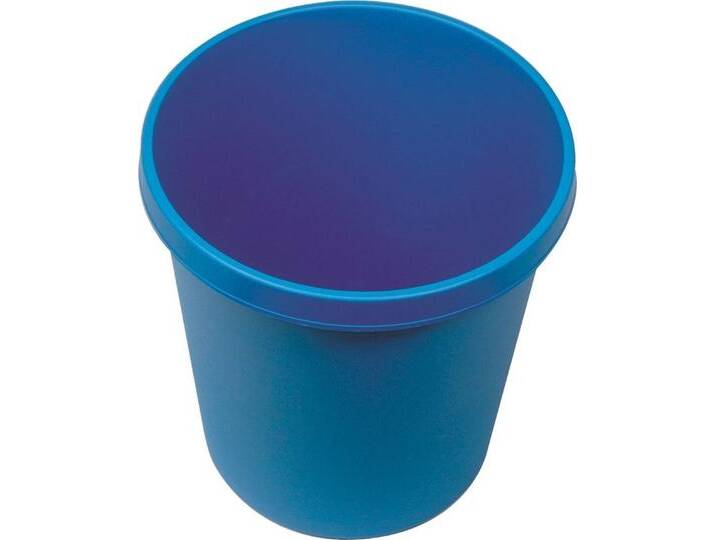 HELIT Papierkorb Papierkorb rund 18l blau (15 Stück), blau von helit