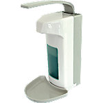 Helit Hand Sanitiser Dispenser Aseptic H68171 Grau, Weiß 156 x 200 x 315 mm von helit
