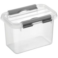 helit Aufbewahrungsbox "the q-line", mit Deckel, 0,8 Liter, transparent helit Aufbewahrungsbox "the q-line", mit Deckel, 0,8 Liter, transparent von helit