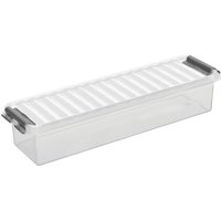 helit Aufbewahrungsbox "the q-line", mit Deckel, 0,9 Liter, transparent helit Aufbewahrungsbox "the q-line", mit Deckel, 0,9 Liter, transparent von helit