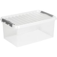 helit Aufbewahrungsbox "the q-line", mit Deckel, 45 Liter, transparent helit Aufbewahrungsbox "the q-line", mit Deckel, 45 Liter, transparent von helit