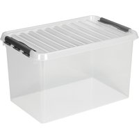helit Aufbewahrungsbox "the q-line", mit Deckel, 72 Liter, transparent helit Aufbewahrungsbox "the q-line", mit Deckel, 72 Liter, transparent von helit