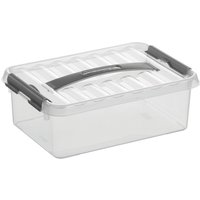 helit Aufbewahrungsbox "the q-line", mit Deckel u. Tragegriff, 4 Liter, transparent helit Aufbewahrungsbox "the q-line", mit Deckel u. Tragegriff, 4 Liter, transparent von helit