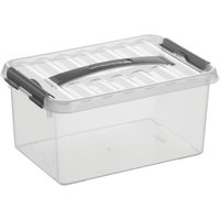 helit Aufbewahrungsbox "the q-line", mit Deckel u. Tragegriff, 6 Liter, transparent helit Aufbewahrungsbox "the q-line", mit Deckel u. Tragegriff, 6 Liter, transparent von helit