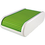 helit Visitenkartenbox Grün Transluzent, Weiß 13,6 x 24,2 cm von helit