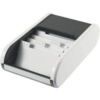 helit Visitenkartenbox weiß/schwarz, für bis zu 300 Visitenkarten helit Visitenkartenbox weiß/schwarz, für bis zu 300 Visitenkarten von helit