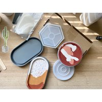 3Er-Pack - Hexagon Untersetzerform, Wiederverwendbare Silikonform | Epoxidharz, Jesmonit, Beton Giessen 3Er-Pack - Hexagon Untersetzerform, Wiederverwendbare Silikonform | Epoxidharz, Jesmonit, Beton Giessen von hellojesit