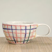 Rosa Karo Keramik Kaffeetasse, Keramiktasse, Einweihungsgeschenk, Hochzeitsgeschenk, Geburtstagsgeschenk, Geschenk Zum Muttertag Rosa Karo Keramik Kaffeetasse, Keramiktasse, Einweihungsgeschenk, Hochzeitsgeschenk, Geburtstagsgeschenk, Geschenk Zum Muttertag von hellomaeshop