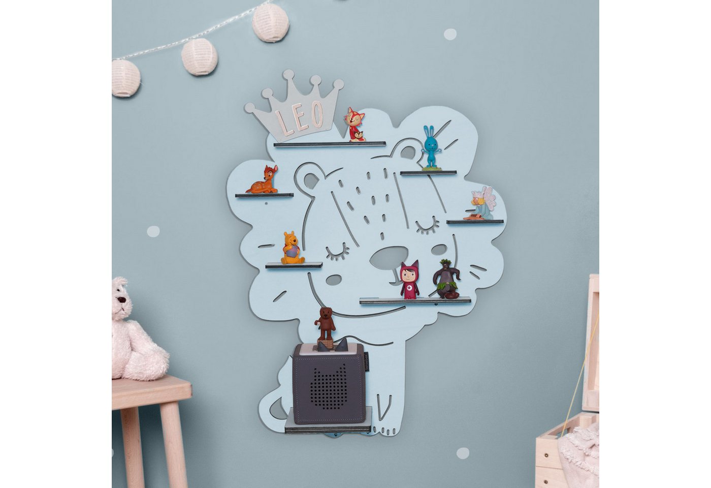 hellomini Kinderregal Regal "Löwe" für die Toniebox von hellomini