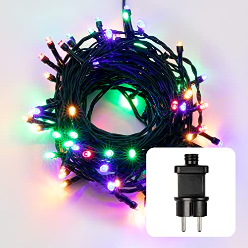 hellum LED Lichterkette Außen oder Innen, Bunt, Lichterkette strombetrieben mit 120 LED, 11,90m beleuchtete Länge Weihnachtsbaumbeleuchtung mit Kabel in Grün 560954 hellum LED Lichterkette Außen oder Innen, Bunt, Lichterkette strombetrieben mit 120 LED, 11,90m beleuchtete Länge Weihnachtsbaumbeleuchtung mit Kabel in Grün 560954 von hellum