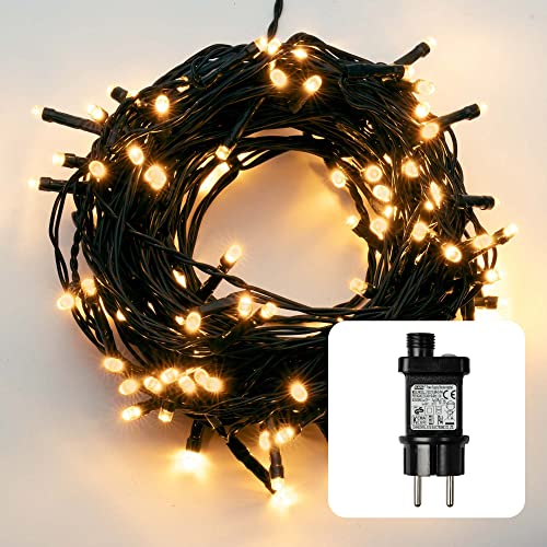hellum LED Lichterkette Außen oder Innen, Lichterkette Warmweiß klassisch mit Timer, strombetrieben mit 400 LED < 59 lm, Weihnachtsbaumbeleuchtung mit Kabel in Grün 578928 hellum LED Lichterkette Außen oder Innen, Lichterkette Warmweiß klassisch mit Timer, strombetrieben mit 400 LED < 59 lm, Weihnachtsbaumbeleuchtung mit Kabel in Grün 578928 von hellum