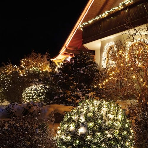 Hellum LED Lichterkette außen, Set aus Lichterkette aussen Strom mit 40 LED warmweiß und 3m Netzkabel, 3,9m beleuchtete Länge, Kabel grün, Weihnachtsbeleuchtung Garten 152890 Hellum LED Lichterkette außen, Set aus Lichterkette aussen Strom mit 40 LED warmweiß und 3m Netzkabel, 3,9m beleuchtete Länge, Kabel grün, Weihnachtsbeleuchtung Garten 152890 von hellum