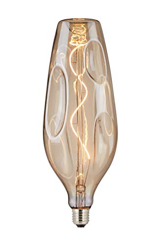 hellum 523478 LED-Soft-Filament-Lampe „Ella“ / 11x30,5 cm/Bernstein / 4 W warmweiß / E27 Sockel/living choice von hellum