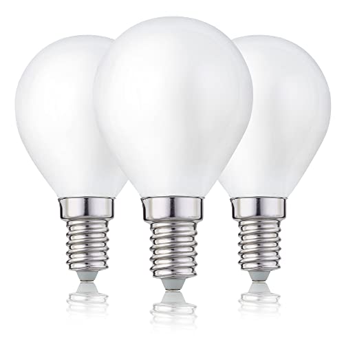 hellum E14 LED warmweiss Glühbirne im 3er-Set, LED E14 warmweiß mit 2,5W ersetzt Glühbirne E14 25W, LED Glühbirne E14 mit 2700K und 250lm, LED Leuchtmittel E14 in Tropfenform G45 208207 von hellum