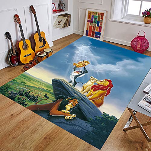 hengyuanxiang Der König Der Löwen Simba Spielmatte Für Kinder Großer Teppich Für Wohnzimmer Dekoration Hauptkorridor Schlafzimmer C1098 120X180Cm von hengyuanxiang