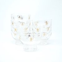 Vintage Aperitif Gläser Gold Blatt Weiße Blätter in Quadraten Der 1960Er Jahre Georges Briard Punch Glas Set Von 8 Kleine Solide Boden Barware Mid Vintage Aperitif Gläser Gold Blatt Weiße Blätter in Quadraten Der 1960Er Jahre Georges Briard Punch Glas Set Von 8 Kleine Solide Boden Barware Mid von hensfeathers
