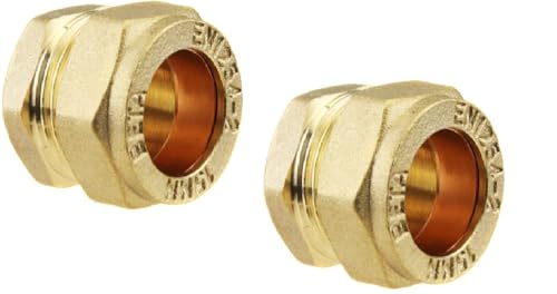 Hep® 15 mm Messing Kompression Endkappe Stop End WRAS-geprüft (2 Stück) von hep Bringing your space to life