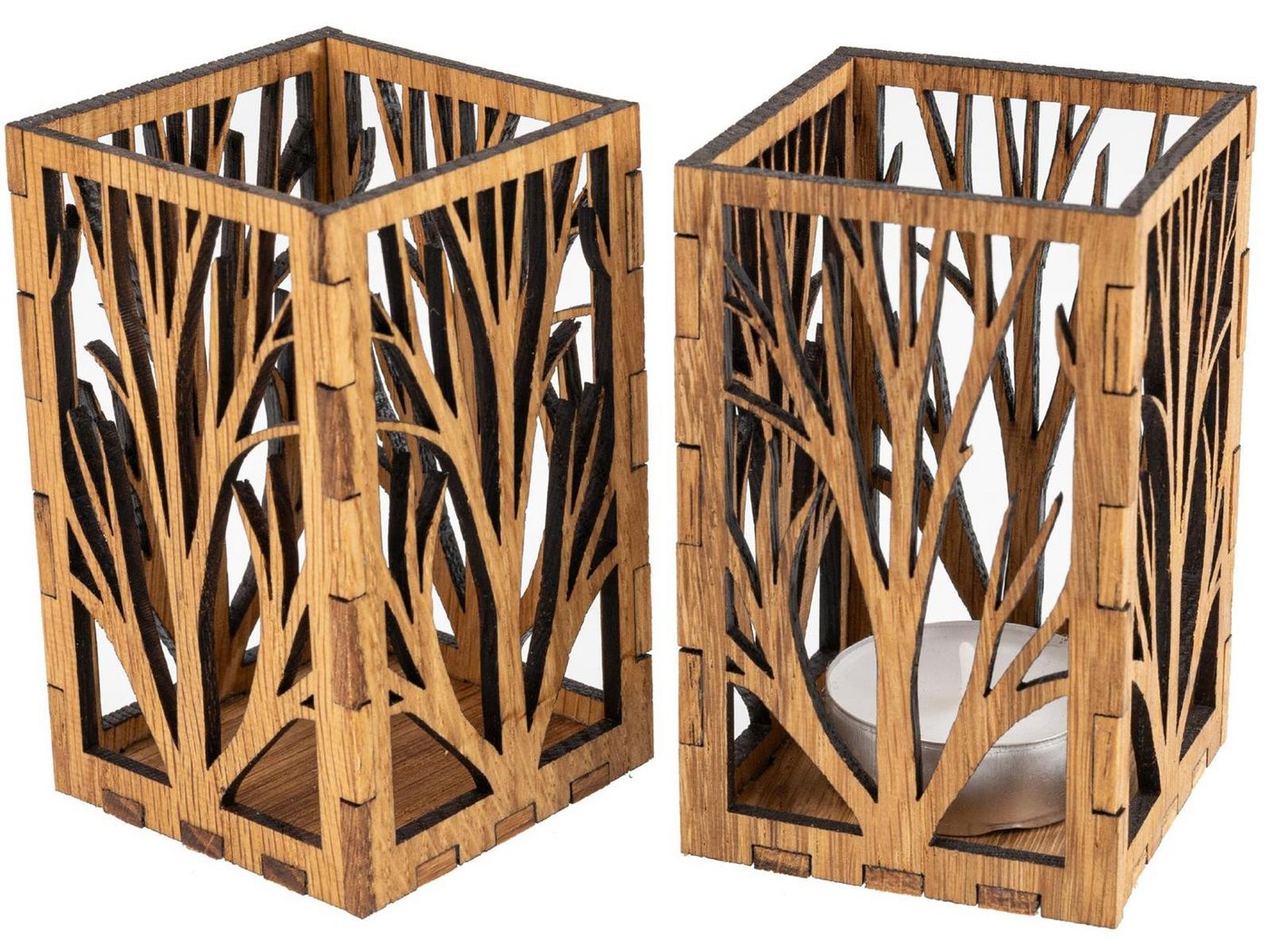 herbeschick. Aufbewahrungsbox Stiftehalter, Teelichthalter aus Eichenholz, Stiftebox, Organizer (1 Stück) von herbeschick.