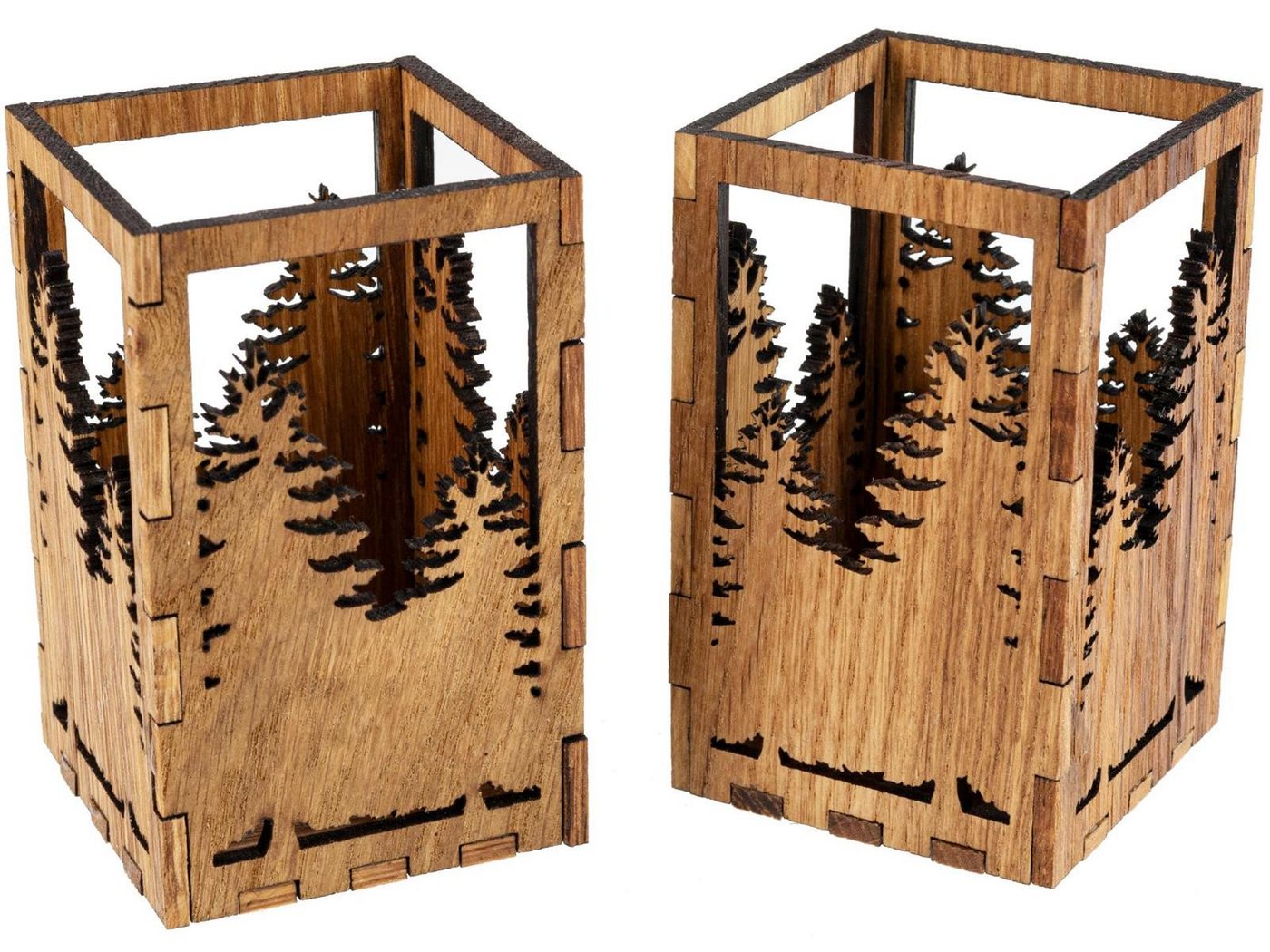 herbeschick. Aufbewahrungsbox Stiftehalter, Teelichthalter aus Eichenholz, Stiftebox, Organizer (1 Stück) von herbeschick.
