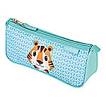 Herlitz Federmäppchen Design: Cute Animals Tiger 22 (B) x 9,5 (T) x 7,5 (H) cm Blau,Grün von herlitz