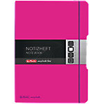 herlitz my.book flex Notizbuch DIN A4 Kariert PP (Polypropylen) Pink Perforiert von herlitz