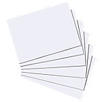 herlitz Karteikarten DIN A4 100 Karten Weiß Blanko 29,7 x 21 cm 100 Stück von herlitz
