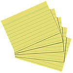 herlitz Karteikarten DIN A5 100 Karten Gelb 21 x 14,8 cm 100 Stück von herlitz