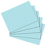 herlitz Karteikarten DIN A5 Blanko 100 Karten Blau 21 x 14,8 cm 100 Stück von herlitz
