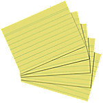 herlitz Karteikarten DIN A6 100 Karten Gelb 14,8 x 10,5 cm 100 Stück von herlitz
