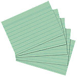 herlitz Karteikarten DIN A6 100 Karten Grün 14,8 x 10,5 cm 100 Stück von herlitz
