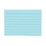 herlitz Karteikarten DIN A6 100 Karten Liniert Blau 14,8 x 10,5 cm 100 Stück von herlitz