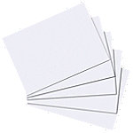 herlitz Karteikarten DIN A6 Weiß Blanko 14,8 x 10,5 cm 100 Stück von herlitz