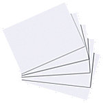 herlitz Karteikarten DIN A7 Blanko 100 Karten Weiß 10,5 x 7,4 cm 100 Stück von herlitz